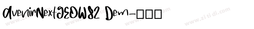 AvenirNextGEOW82 Dem字体转换